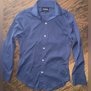 Bonobos Men's “Tailored Fit” Navy Button Down size Small Short